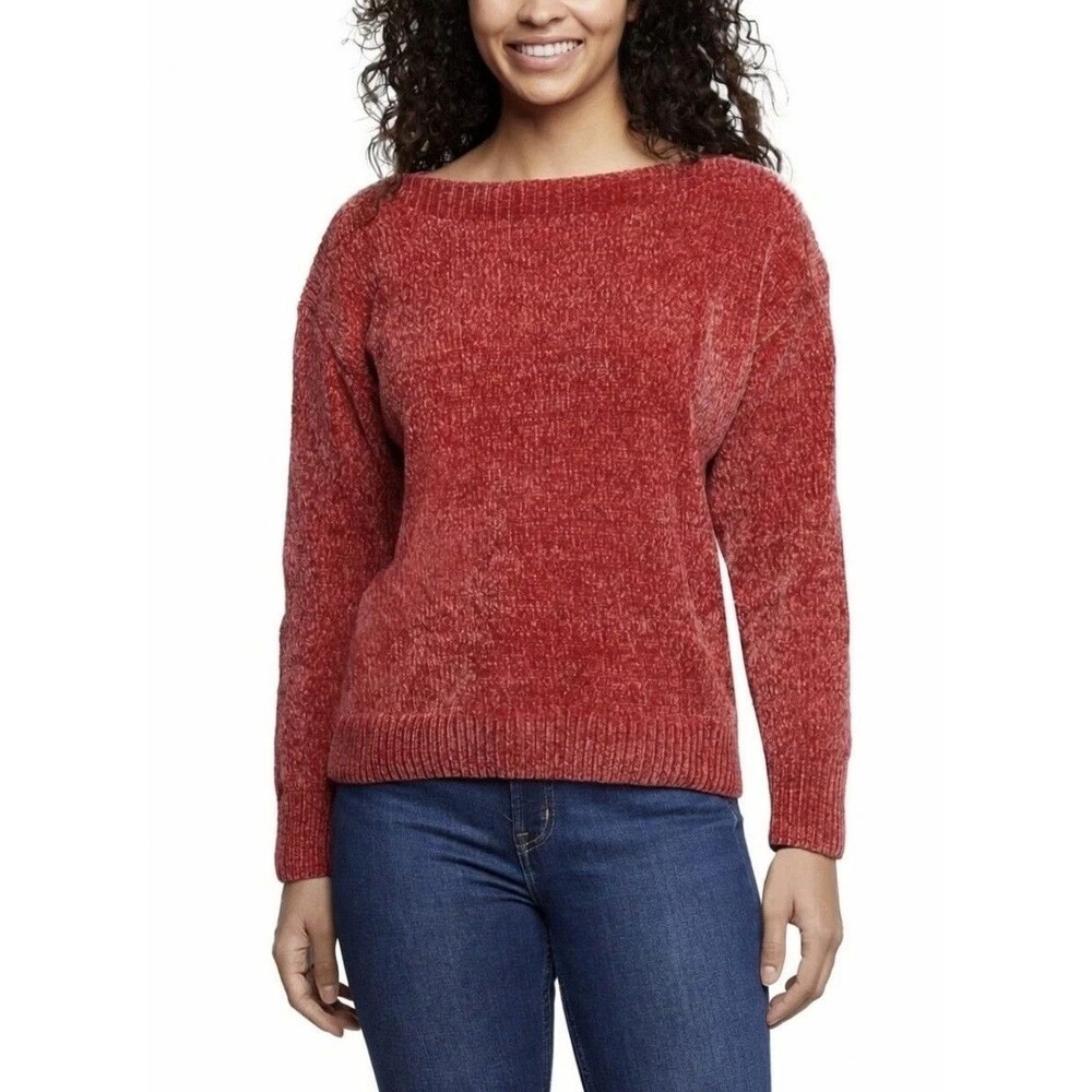 Orvis Channel Sweater Women's M Dark Pink Lightweight Pullover Long Sleeve Knit